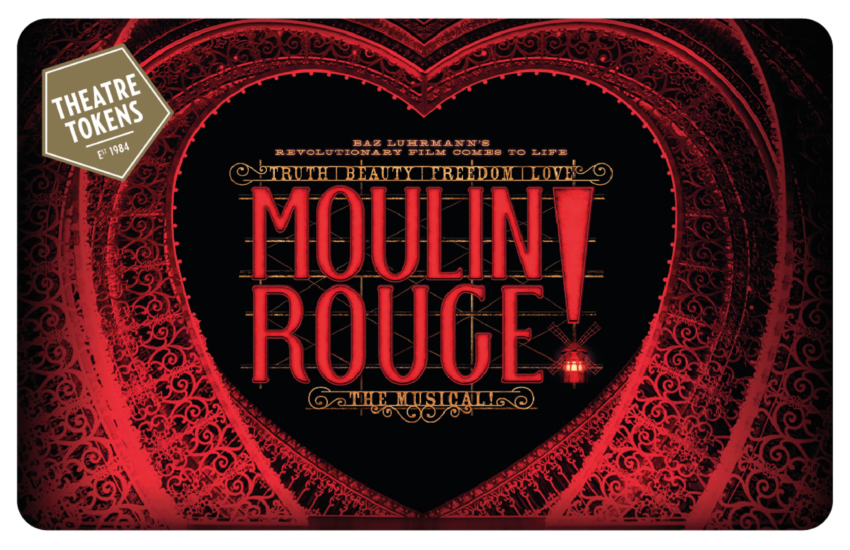 Gift Card for Moulin Rouge! The Musical in London and the UK
